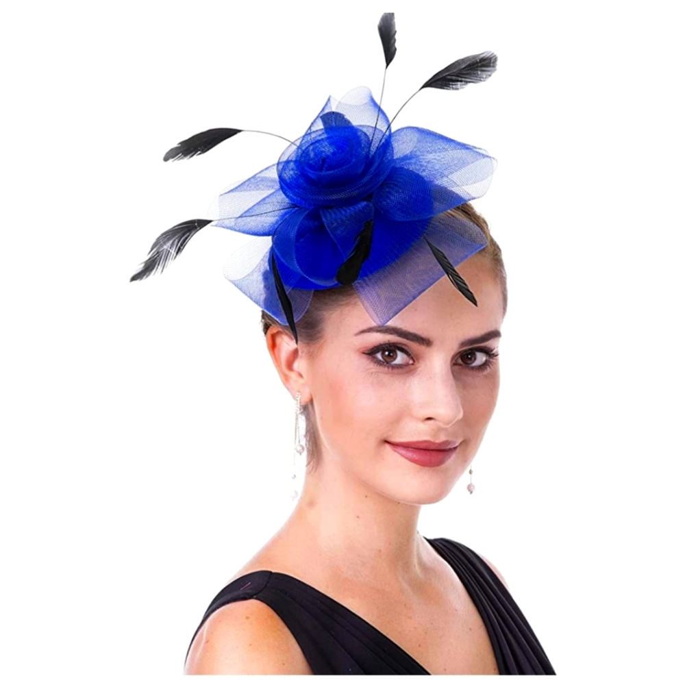 Pretty Navy Blue Coloured Facinator Hat! Brand New With Tags!